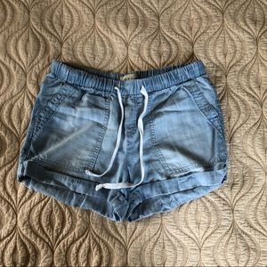 Stretchy Denim Shorts